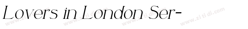 Lovers in London Ser字体转换 Lovers in London Ser字体转换